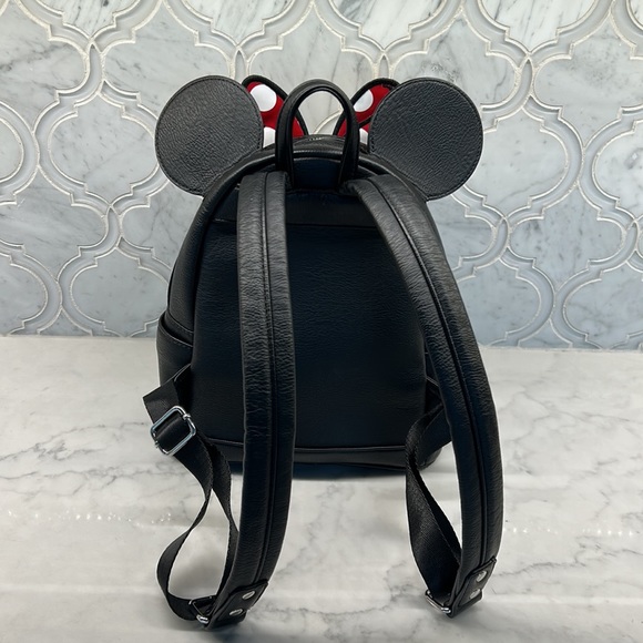 LIKE NEW Loungefly Minnie Bow Mini Backpack Purse - Picture 5 of 10